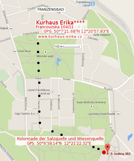 Kolonnade der Salzquelle und Wiesenquelle in Franzensbad, Kolonnade Salzquelle Wiesenquelle Franzensbad, Salzquelle in Franzensbad