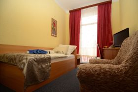 Jednolůžkový pokoj v lázních-kategorie I-A-balkon, Spa Hotel Erika ****, Františkovy Lázně Jednolůžkový pokoj v lázních-balkon
