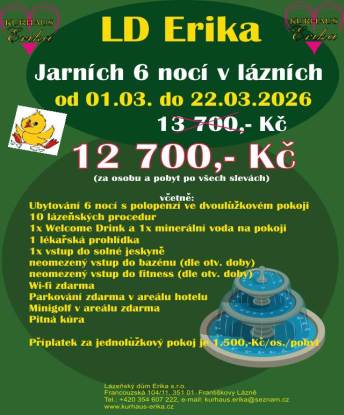 jaro v lázních, akce