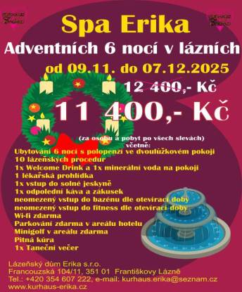 listopad, prosinec lázně, akce, advent