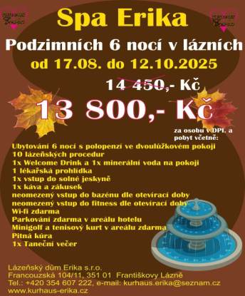 Podzim v lázních, 2025